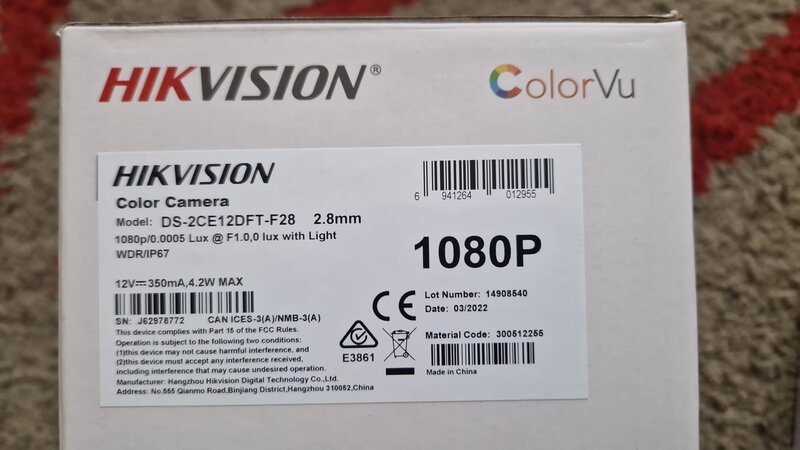Vand Set Supraveghere Hikvision – DVR + 6 camere, toate la cutie + HDD 1TB
