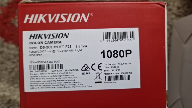 Vand Set Supraveghere Hikvision – DVR + 6 camere, toate la cutie + HDD 1TB