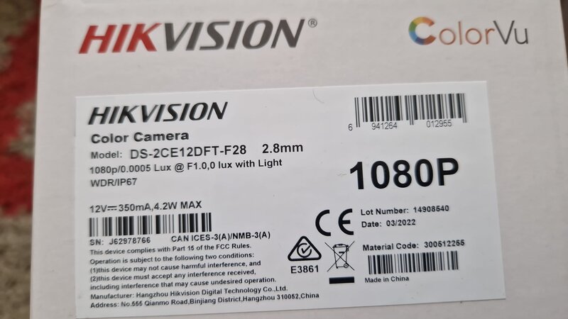 Vand Set Supraveghere Hikvision – DVR + 6 camere, toate la cutie + HDD 1TB